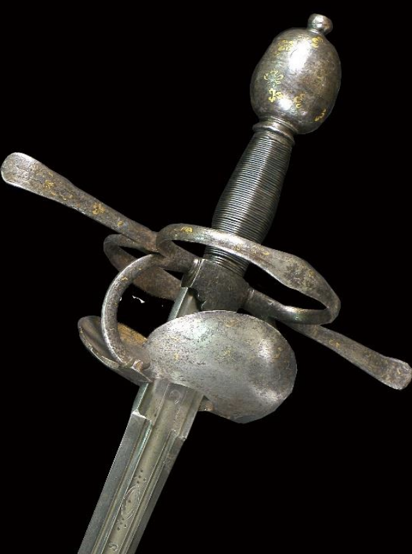 Espada Cazoletas y Puentes, Alonso de Sahagún, el Viejo (siglo XVI)