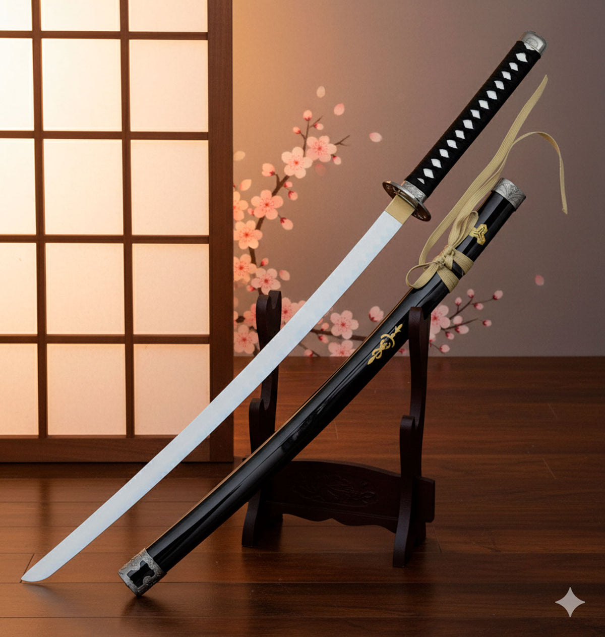 Katana decorativa hoja bambú, inspirada en Kill Bill