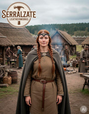 Diadema Vikinga-Celta ráfagas de viento en negro