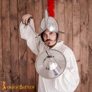 Morrión Español con penacho de plumas Siglos XVI-XVII
