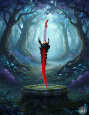 Espada corta no oficial Ira de Kamish, Solo Leveling, hoja fina