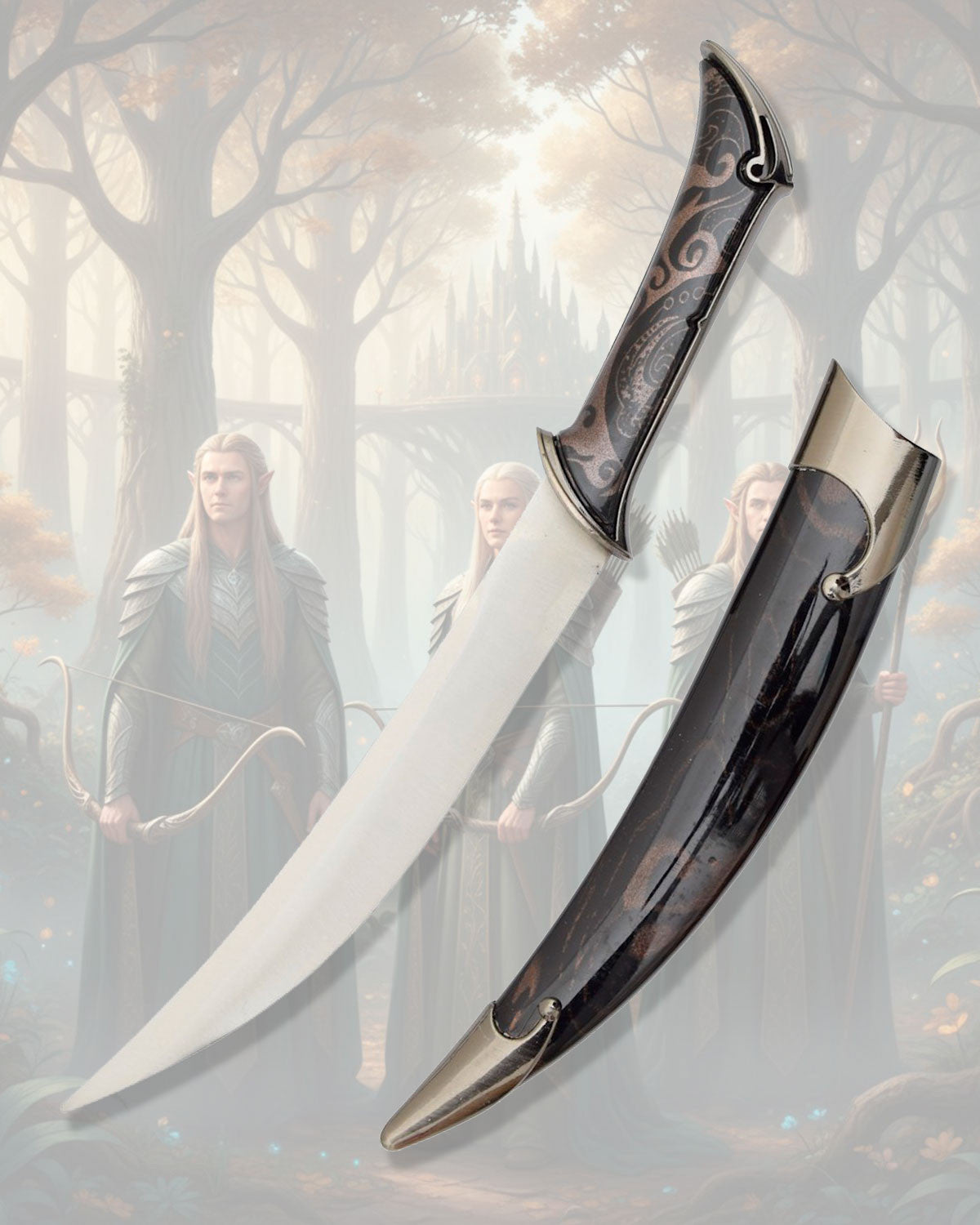 Daga de Colección Elfo LOTR para Fans y Display