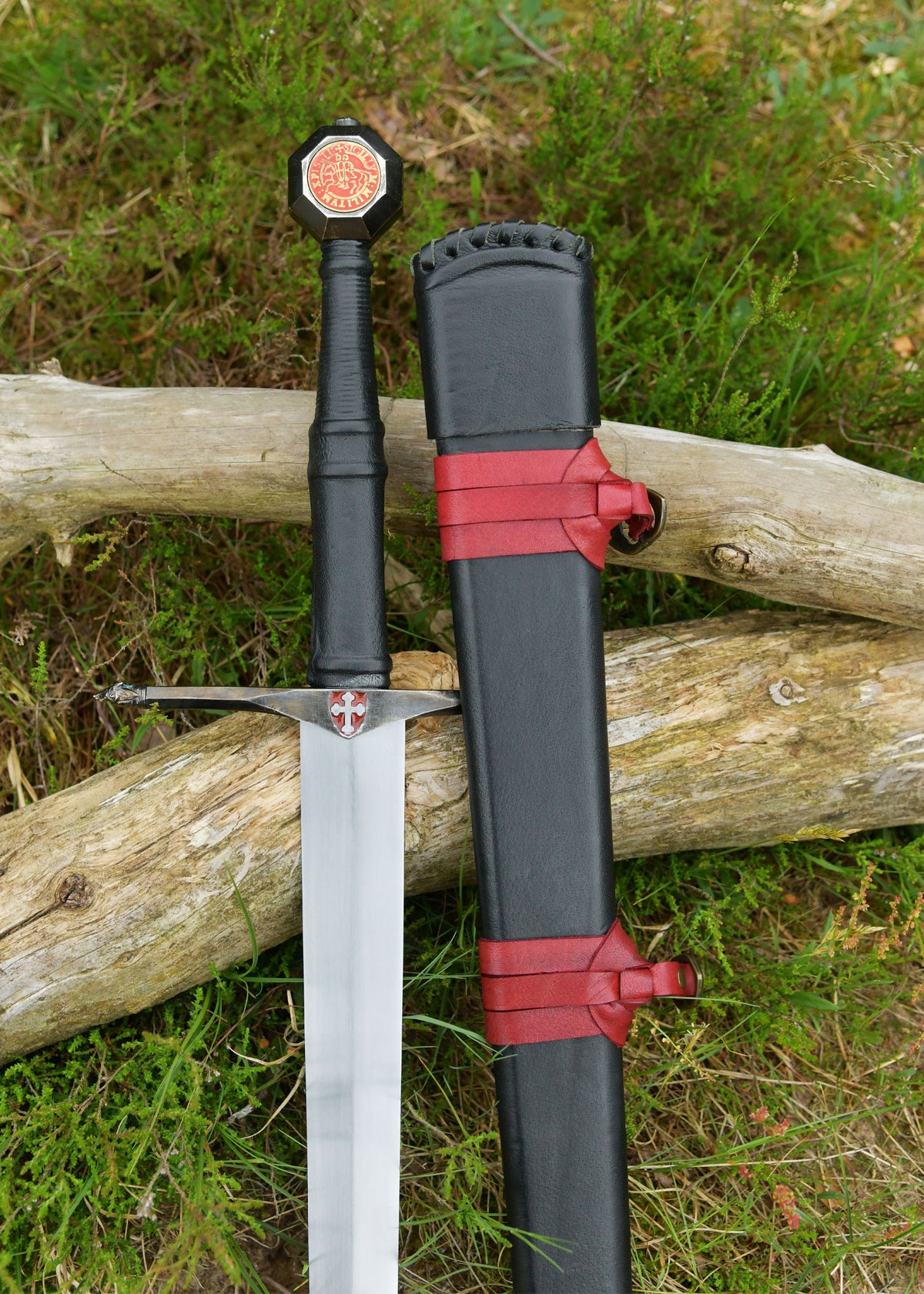 Espada Caballero Negro Templaria para Colección (115 cm.)