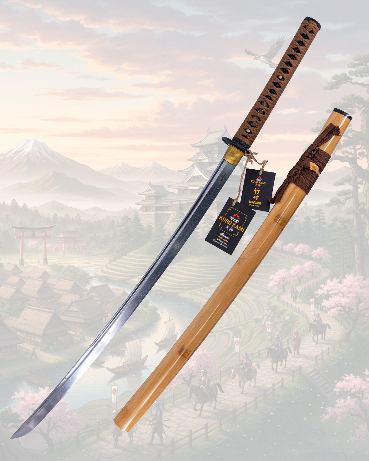 Katana Kuro Kami Takegami Dios del Bambú