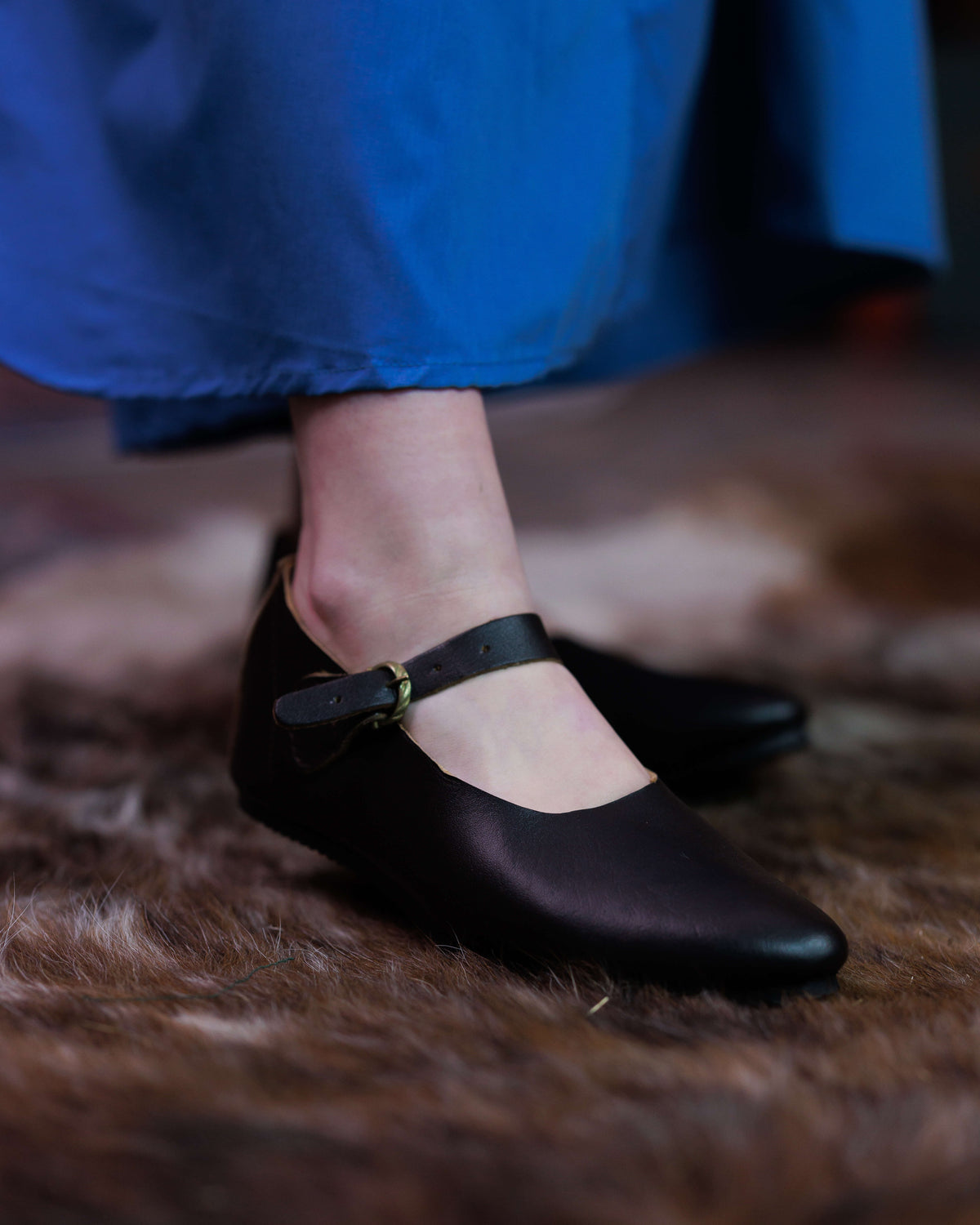 Mocasines en cuero modelo Jadwiga, color negro