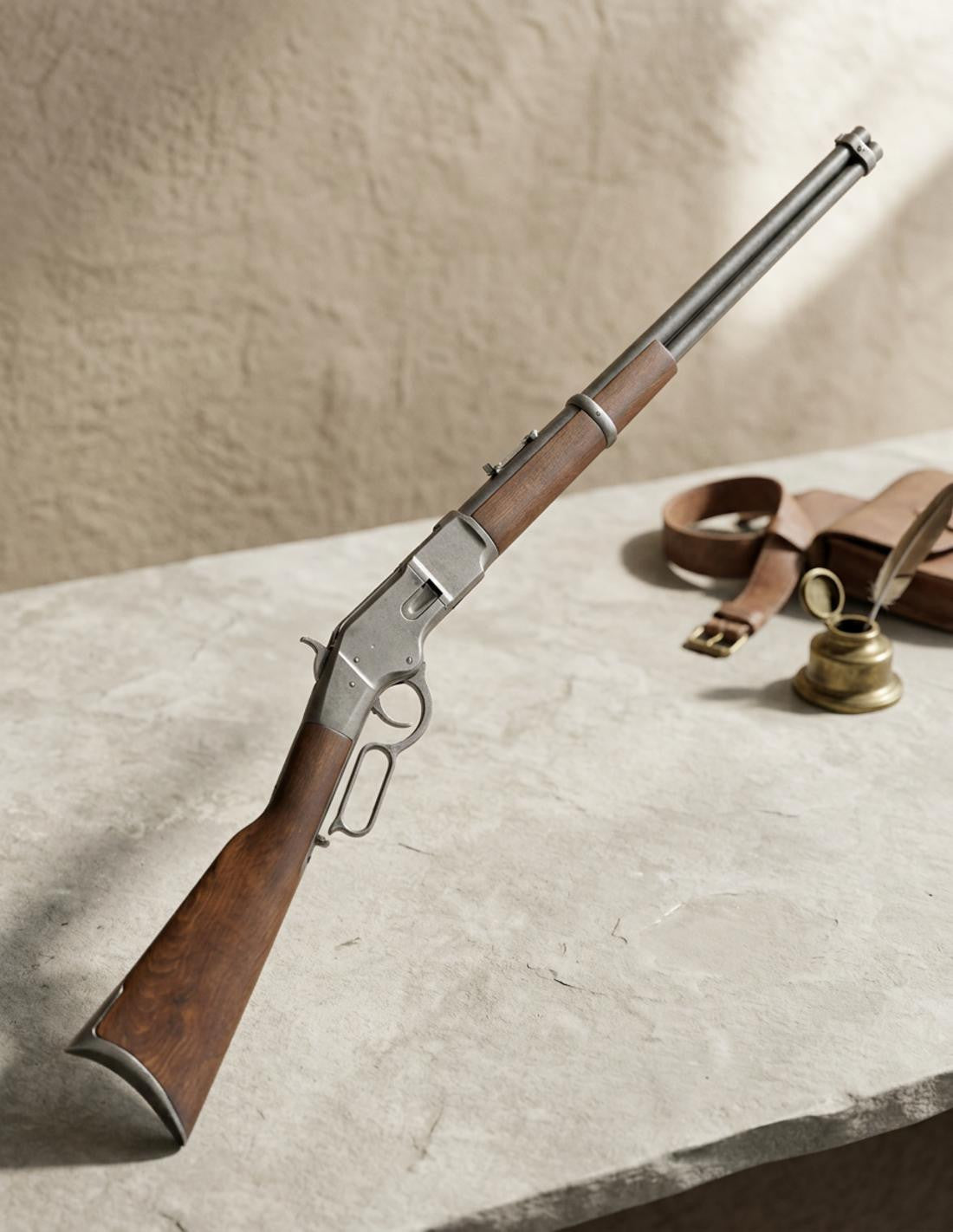 Rifle fabricado por Winchester, EUA 1866 (100 cms.)_IA