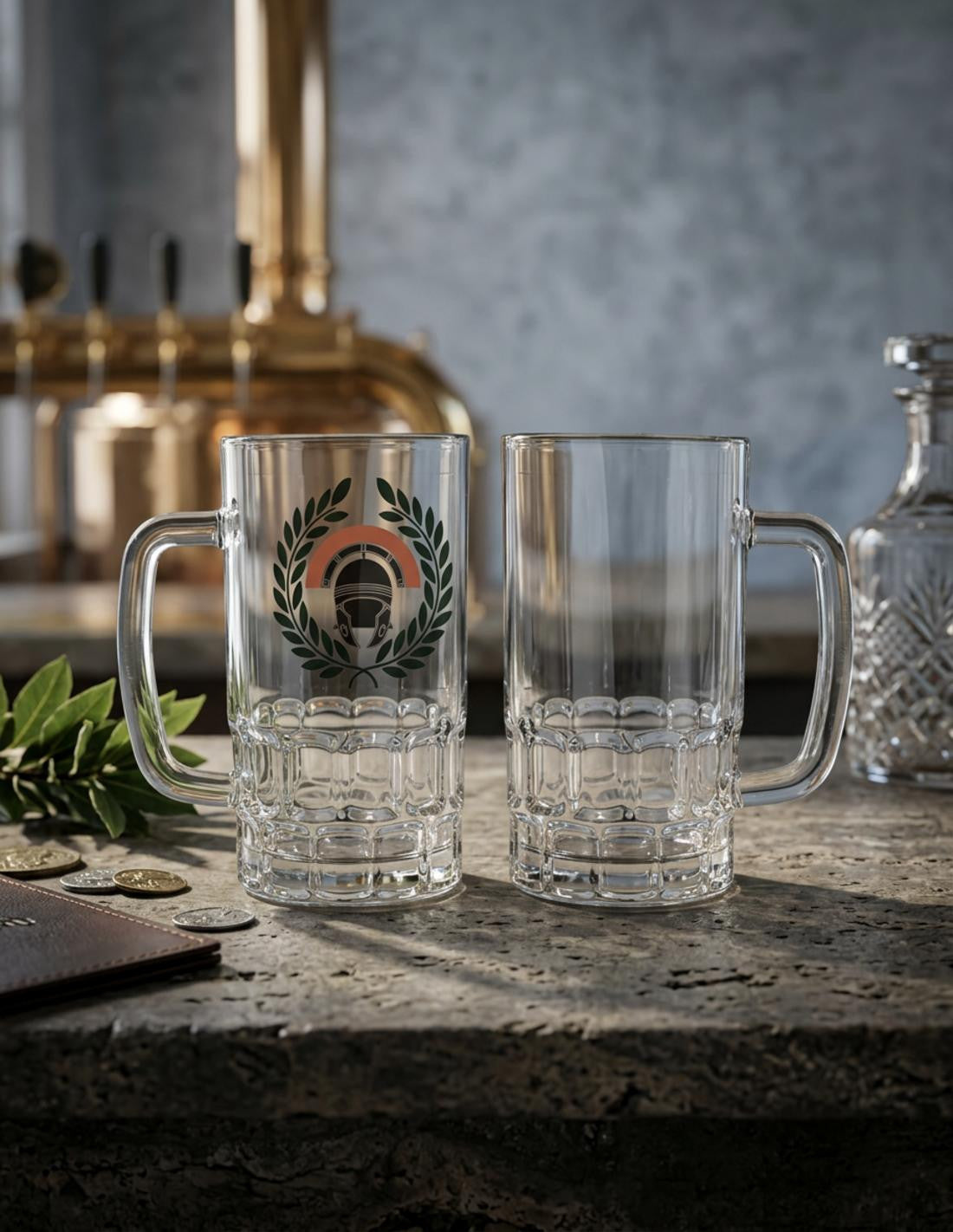 Jarra de Cerveza Cristal Centurión Romano