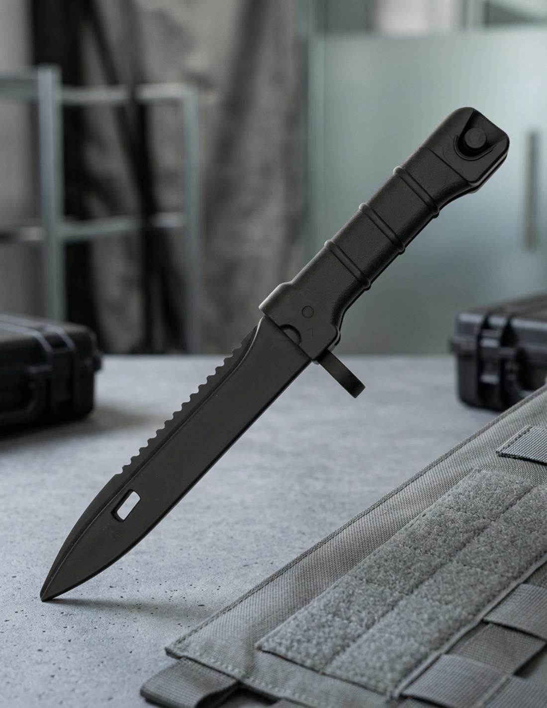 Cuchillo de entrenamiento Snow Wolf AK47 SVD Negro