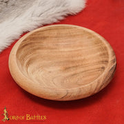Cuenco vikingo en madera maciza hecho a mano para banquetes