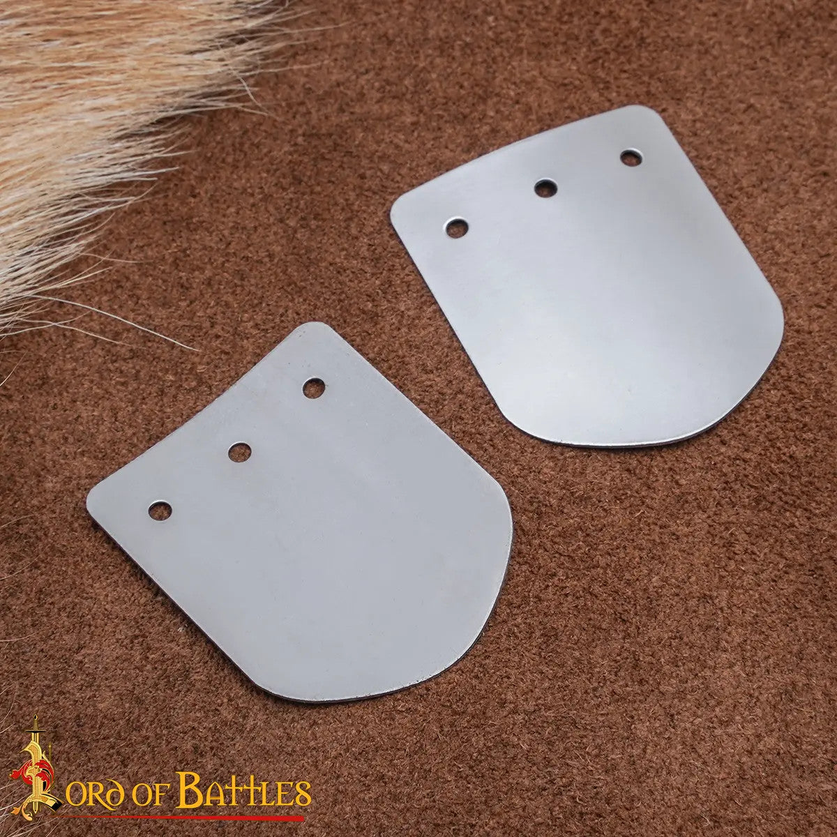 Pack 25 placas lamelares en acero inoxidable para armaduras