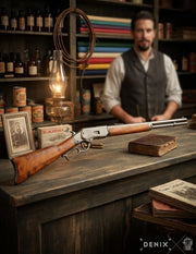 Rifle de repetición con acción de palanca USA 1873, pavonado _IA