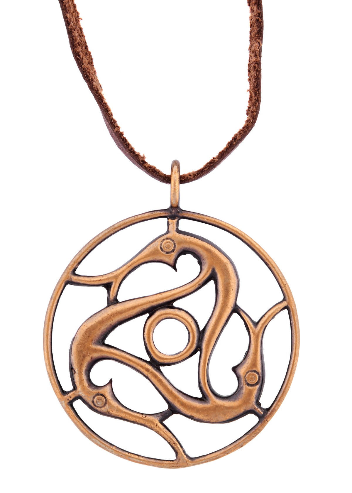 Colgante vikingo en bronce Serpiente de Midgard