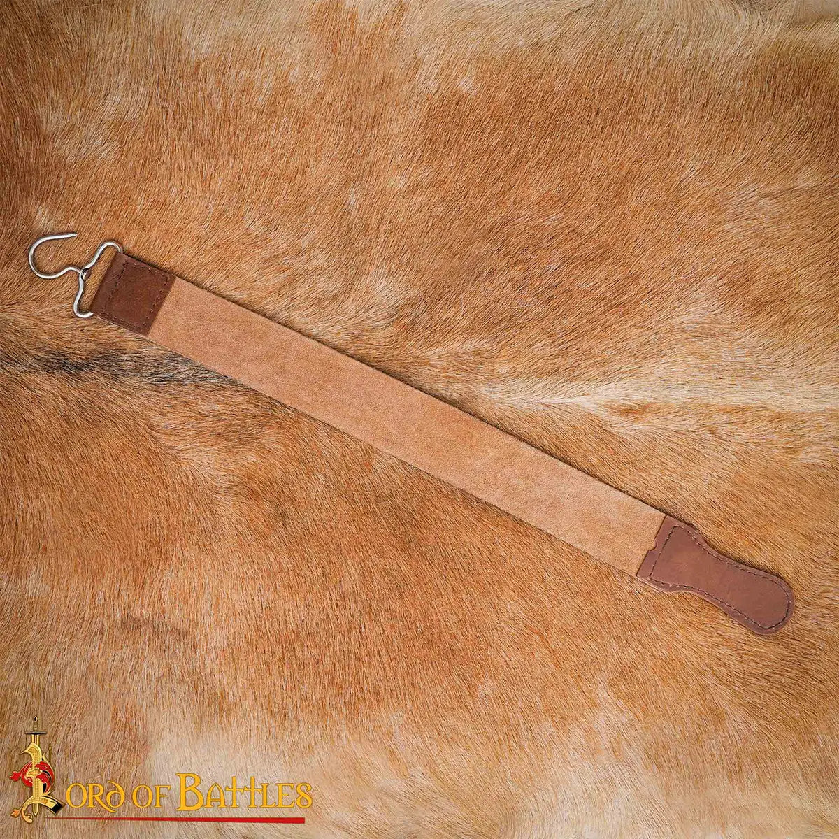 Correa medieval en cuero para afilar
