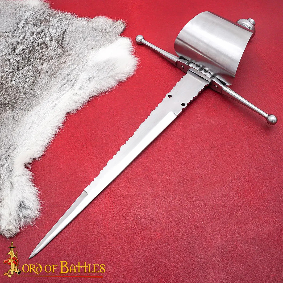 Daga medieval Española guarda de cazoleta