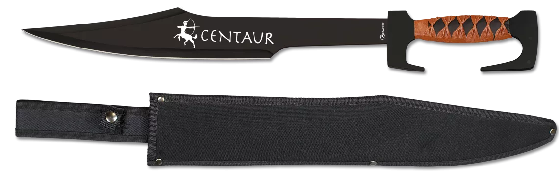Machete Centaur negro encordado (63,50 cm.)