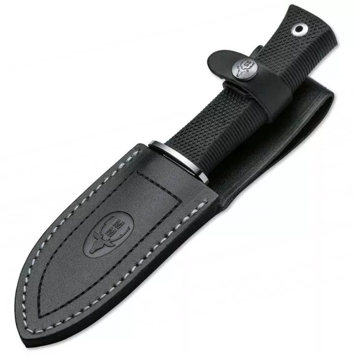 Cuchillo desollador mango de goma