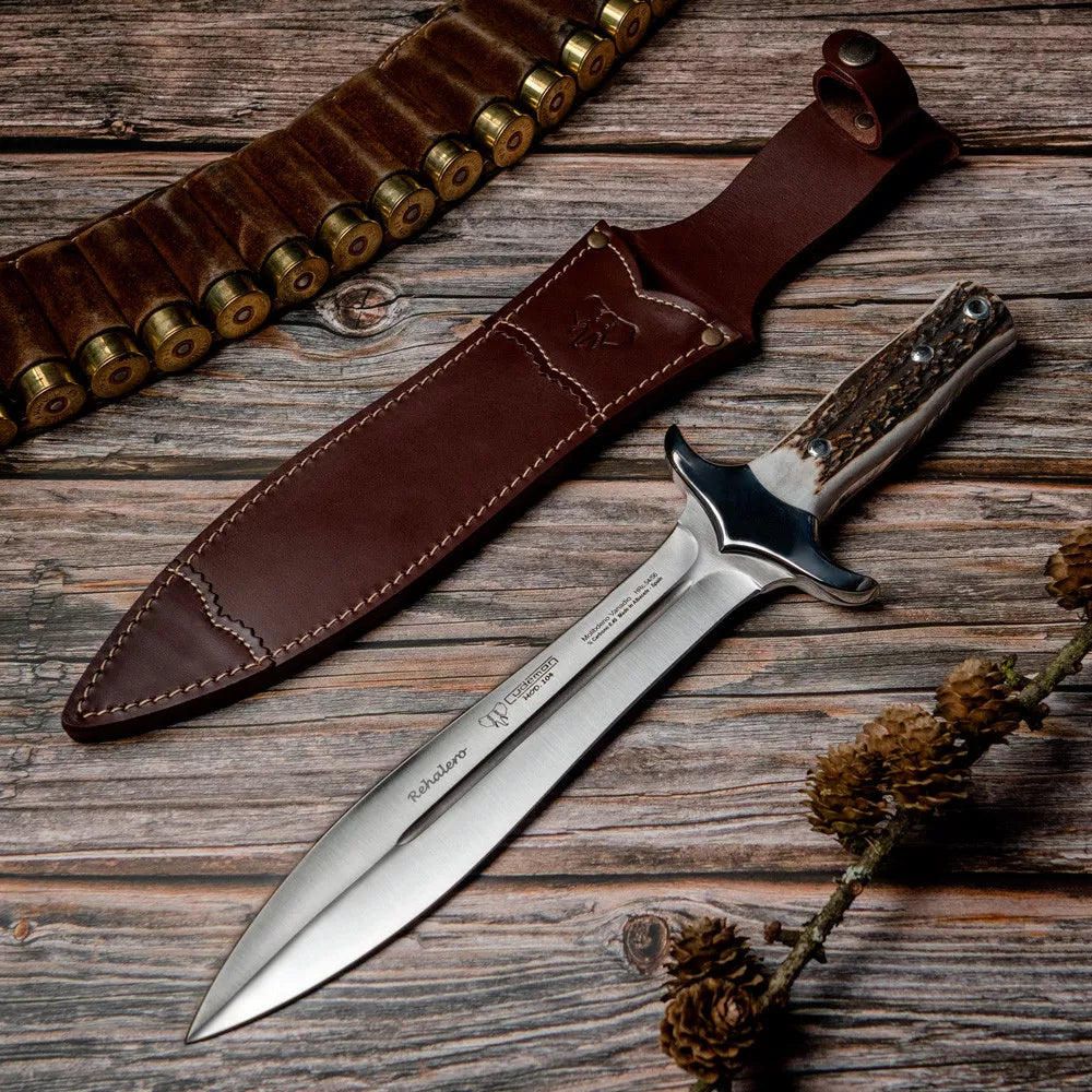 Cuchillo de remate de Montería Cudeman, Asta de ciervo