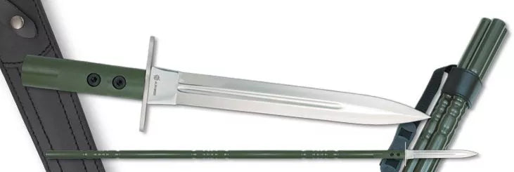 Cuchillo-lanza de caza rematadora (30 cm.)