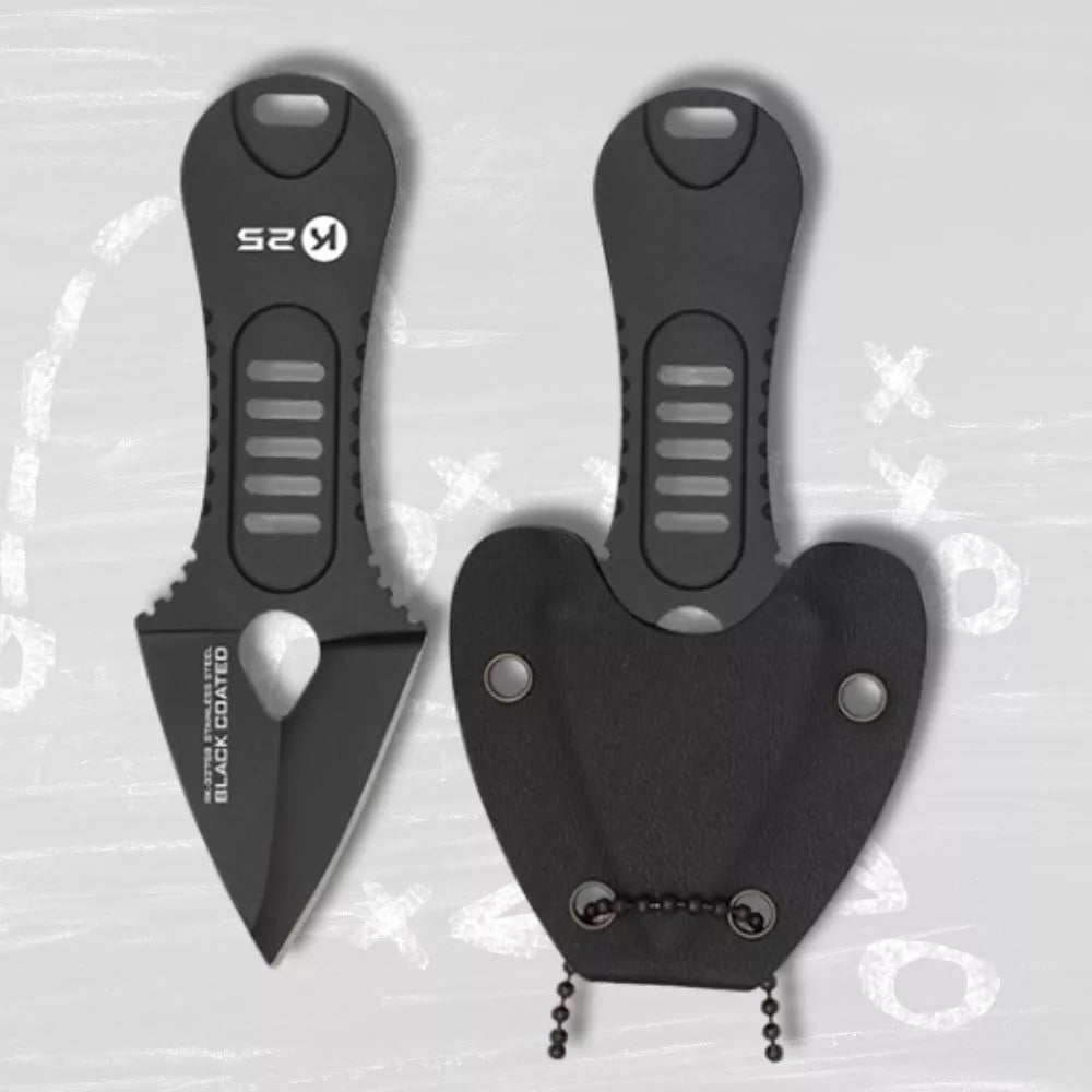 Cuchillo táctico K25 con cadena para colgar_IA