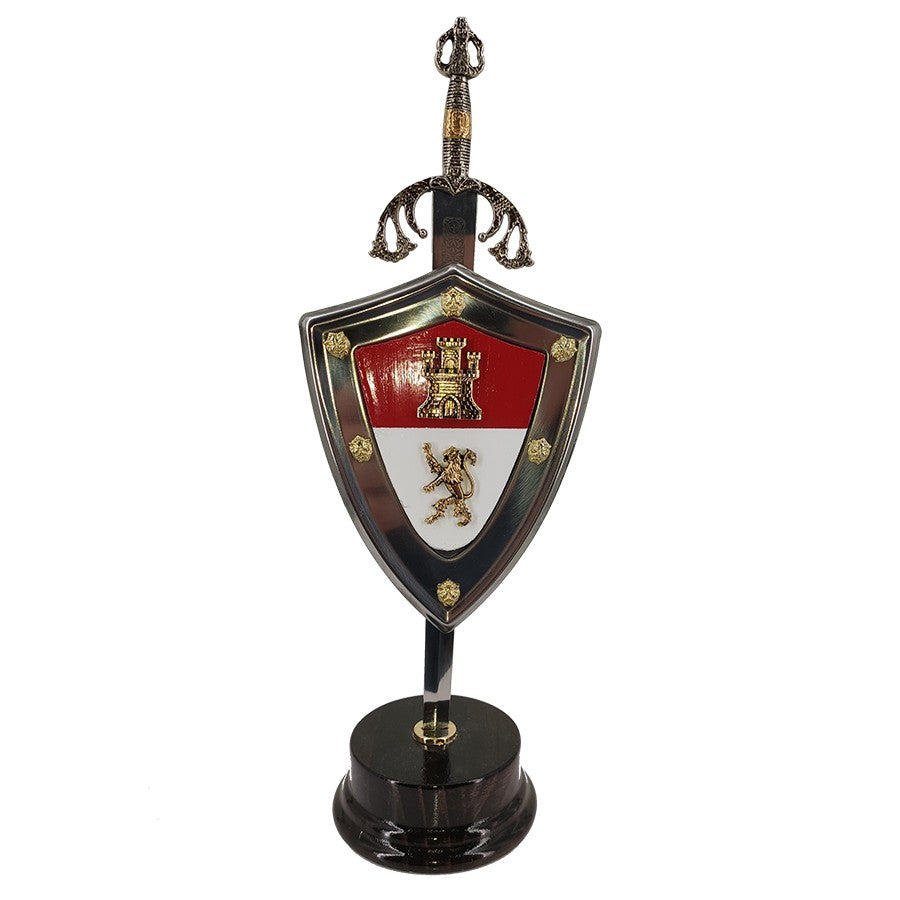 Set El Cid, abrecartas con escudo y stand