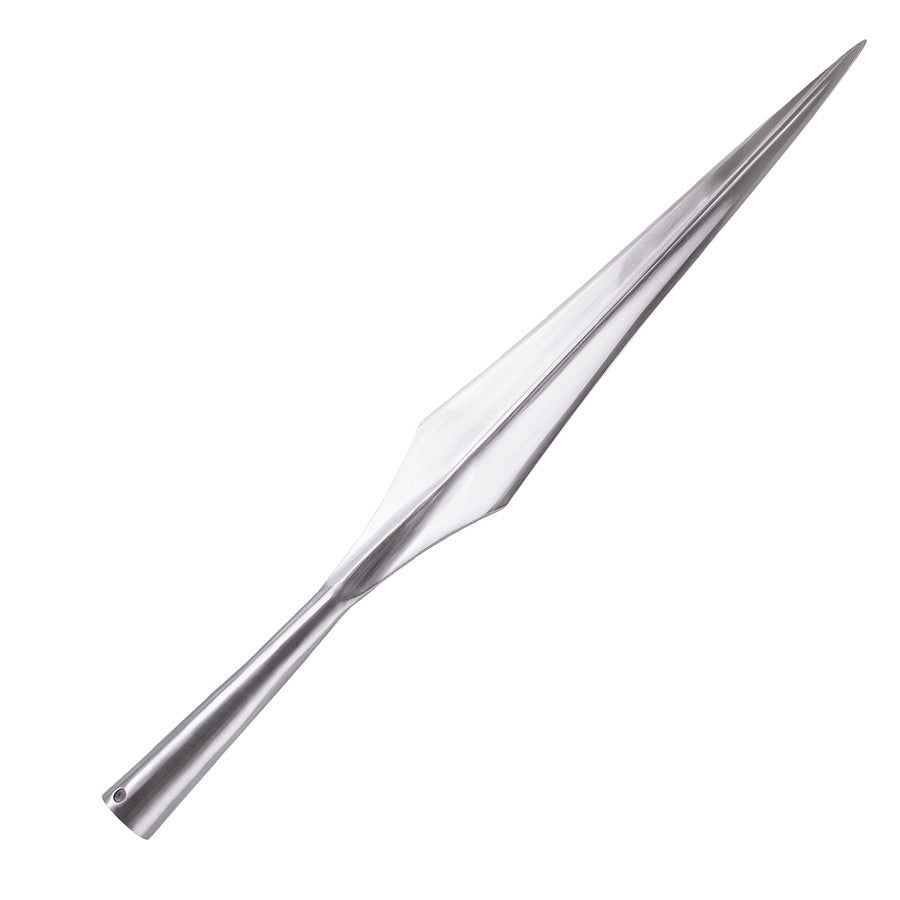 Punta de lanza vikinga y medieval larga, 52 cm.