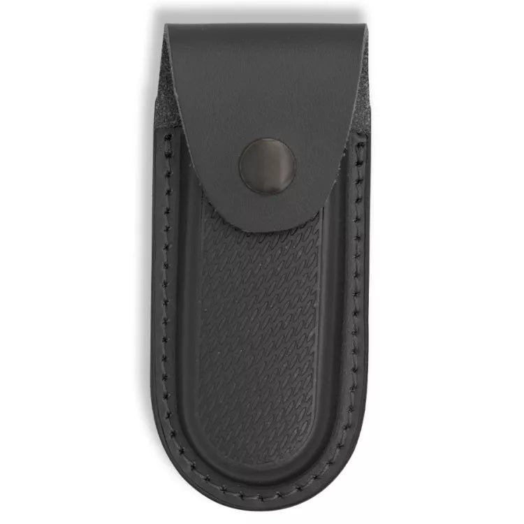 Funda rígida en piel negra para navajas (13,5 x 6 cm.)