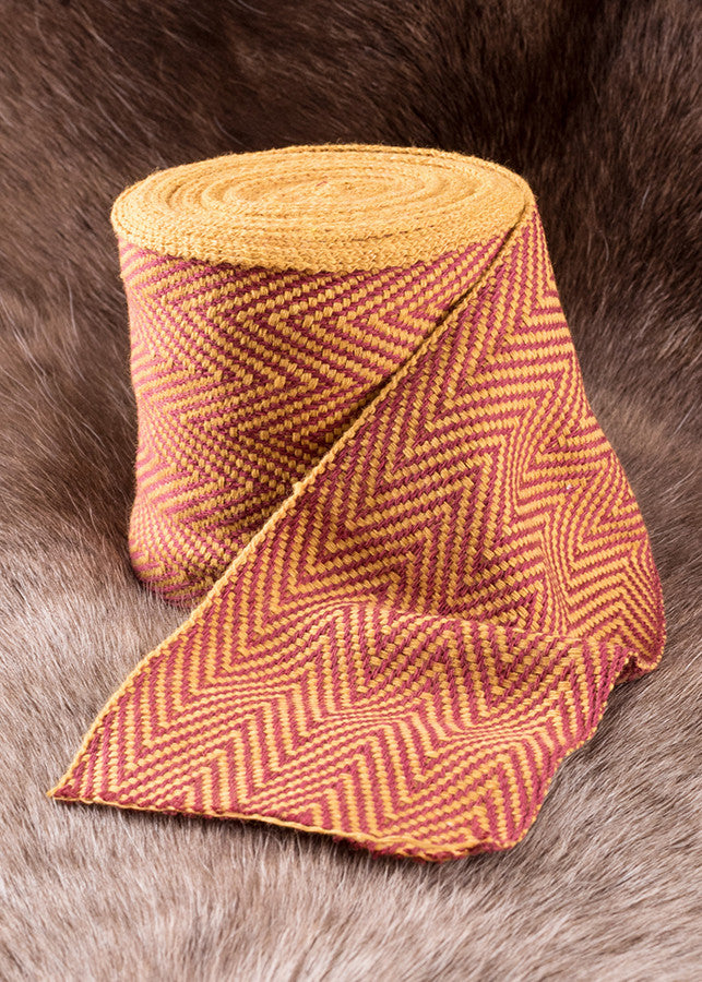 Winingas Roscadas Vikingas, color mostaza-rojo
