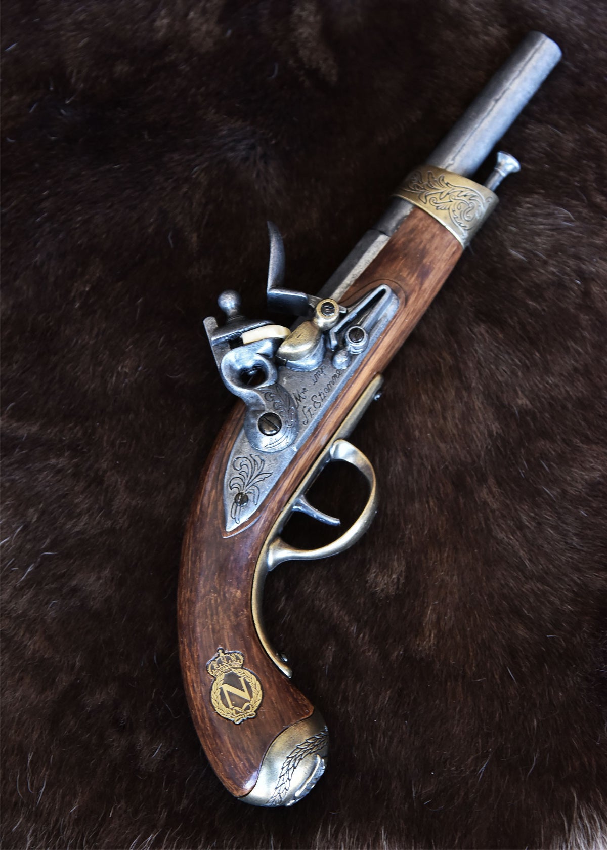 Pistola francesa de Napoleón Flintlock