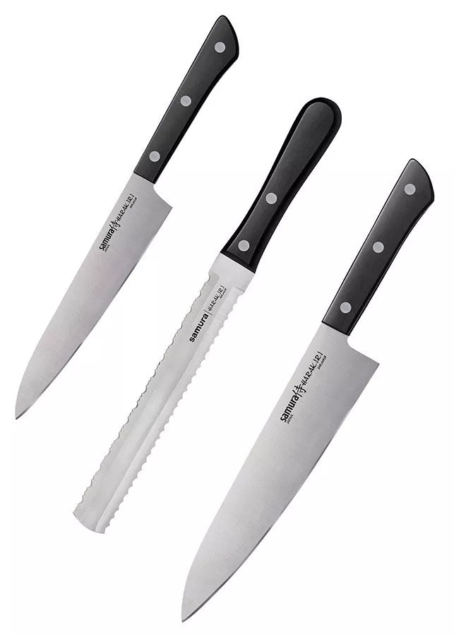 Set de 3 cuchillos de cocina Samura serie Harakiri