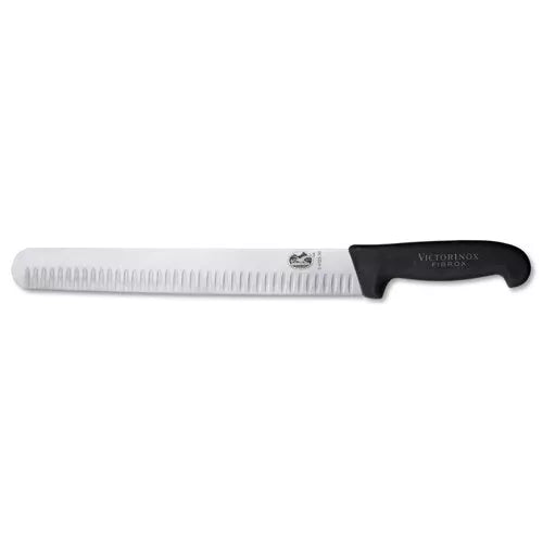 Cuchillo rebanador con alvéolos