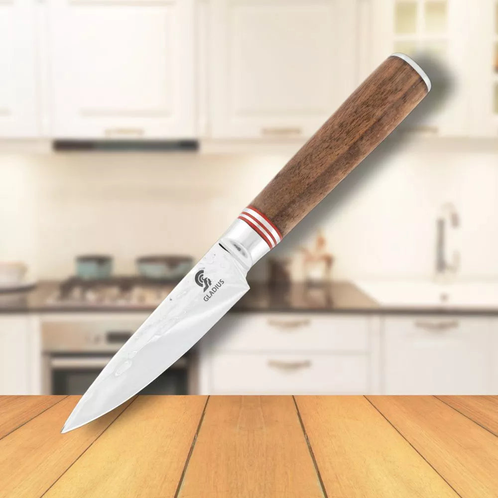 Cuchillo pelador mango nogal, Art Gladius