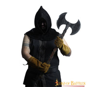 Hacha vikinga doble filo en acero al carbono (91 cm.)