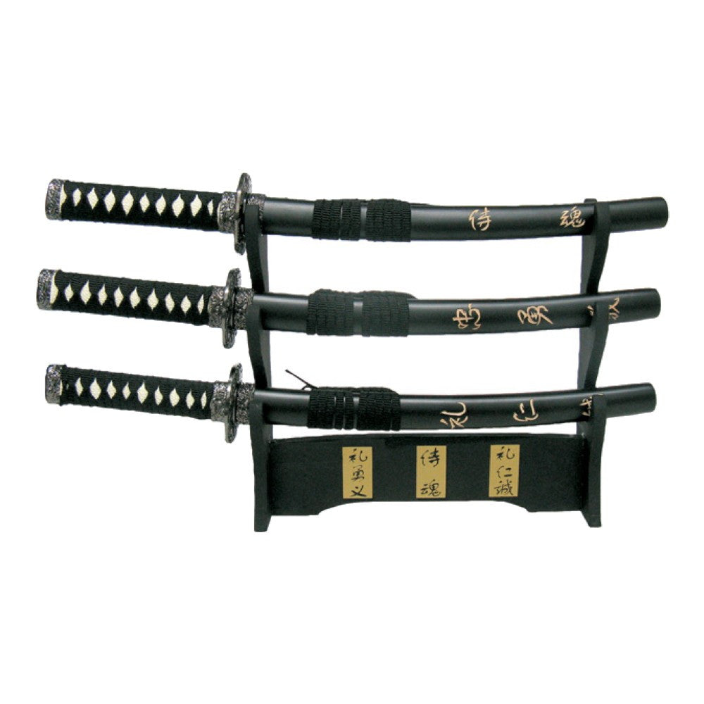 Set 3 tantos de la película último Samurái (44 cm.)