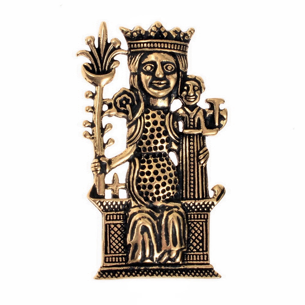 Broche en bronce peregrino Dama de Tombelaine