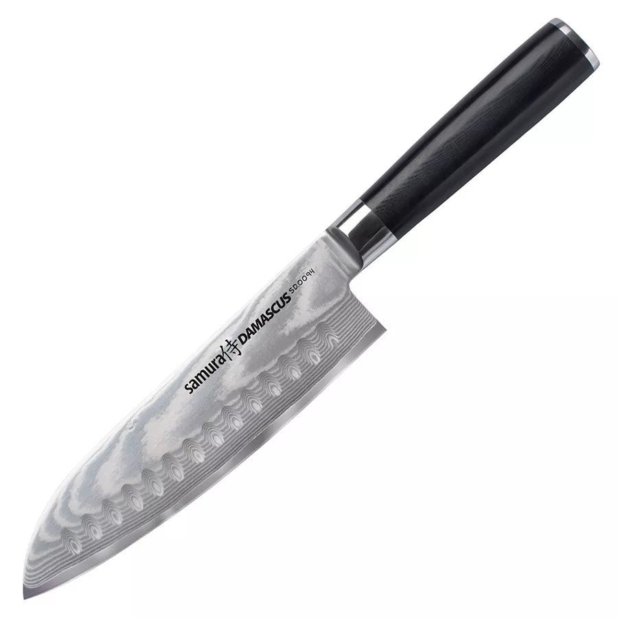 Cuchillo japonés Santoku Serie Samura Damascus