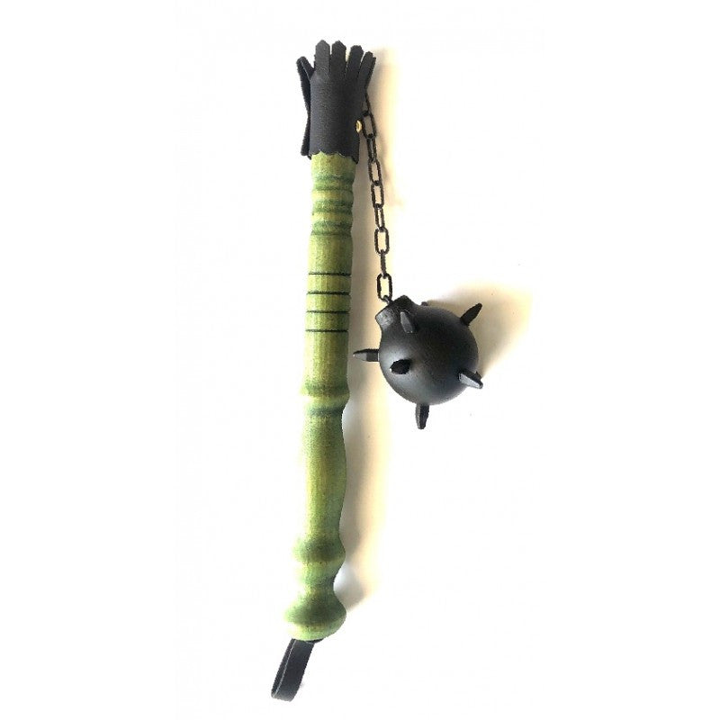 Maza medieval 1 cabeza, color verde (46 cm.)