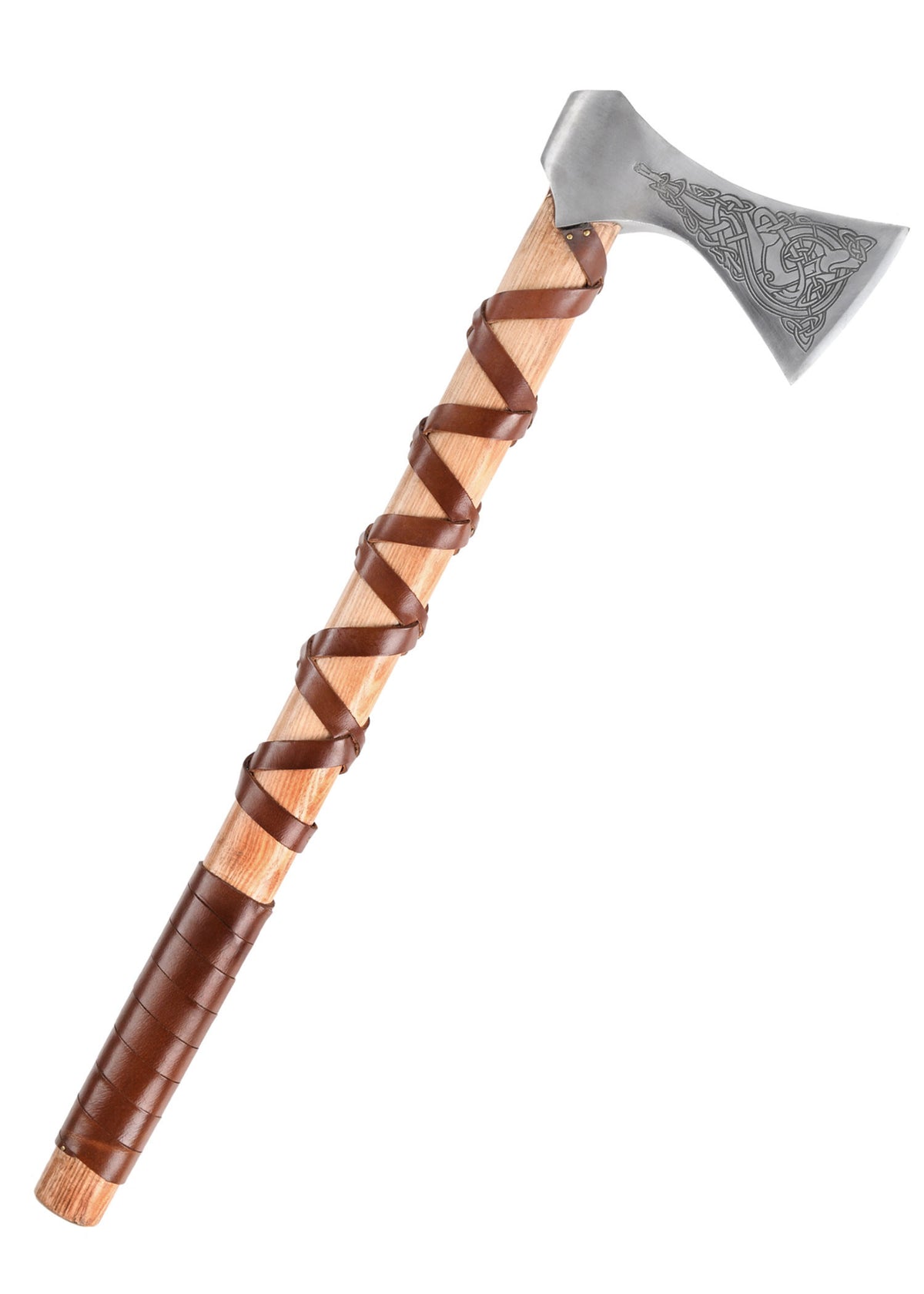 Hacha Noruega acero fundido con grabados (Tipo K)