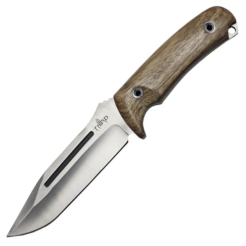 Cuchillo de caza Third, mango zebrano
