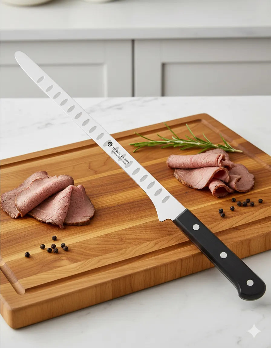 Cuchillo Jamonero marca Top Cutlery punta redondeada  (37,20 cm.)_IA
