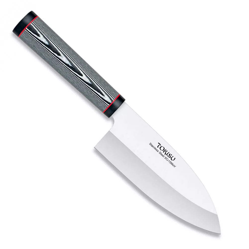 Cuchillo de cocina DEBA, mango patrón Damasco de Tokisu (28,50 cm.)