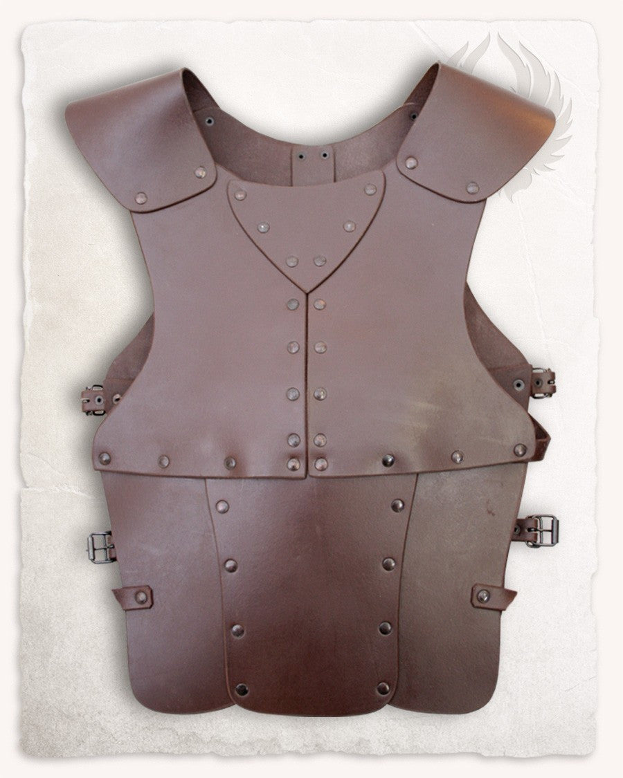 Armadura medieval de cuero para niños modelo Felix, color marrón