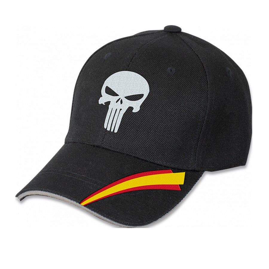 Gorra Punisher negra calavera Española