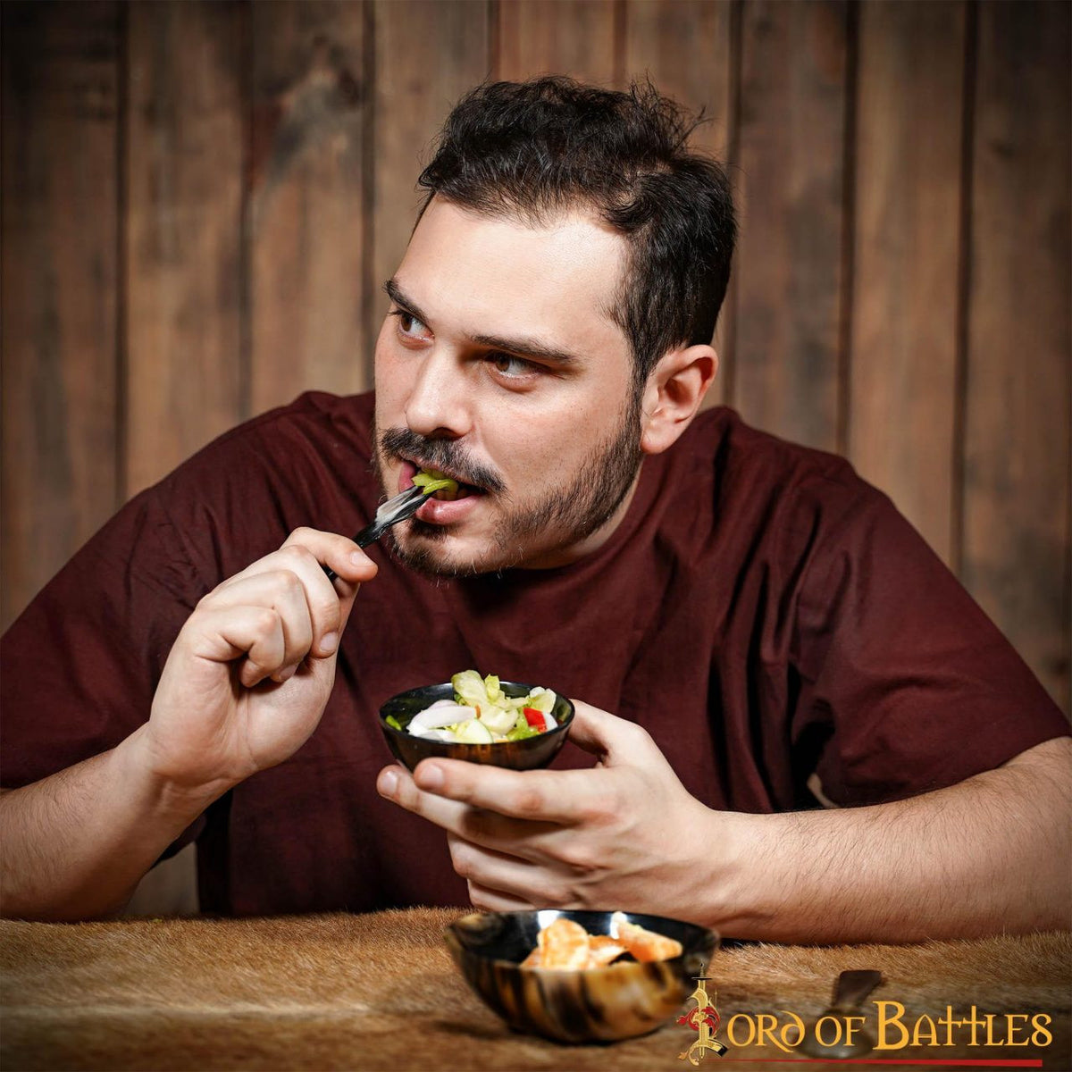 Set 2 cuencos vikingos-medievales para comer