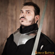 Gorjal medieval simple, acabado pulido
