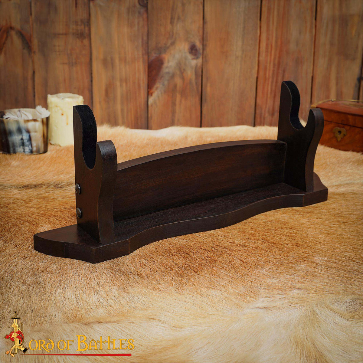 Soporte de madera para espadas (44 cm.)