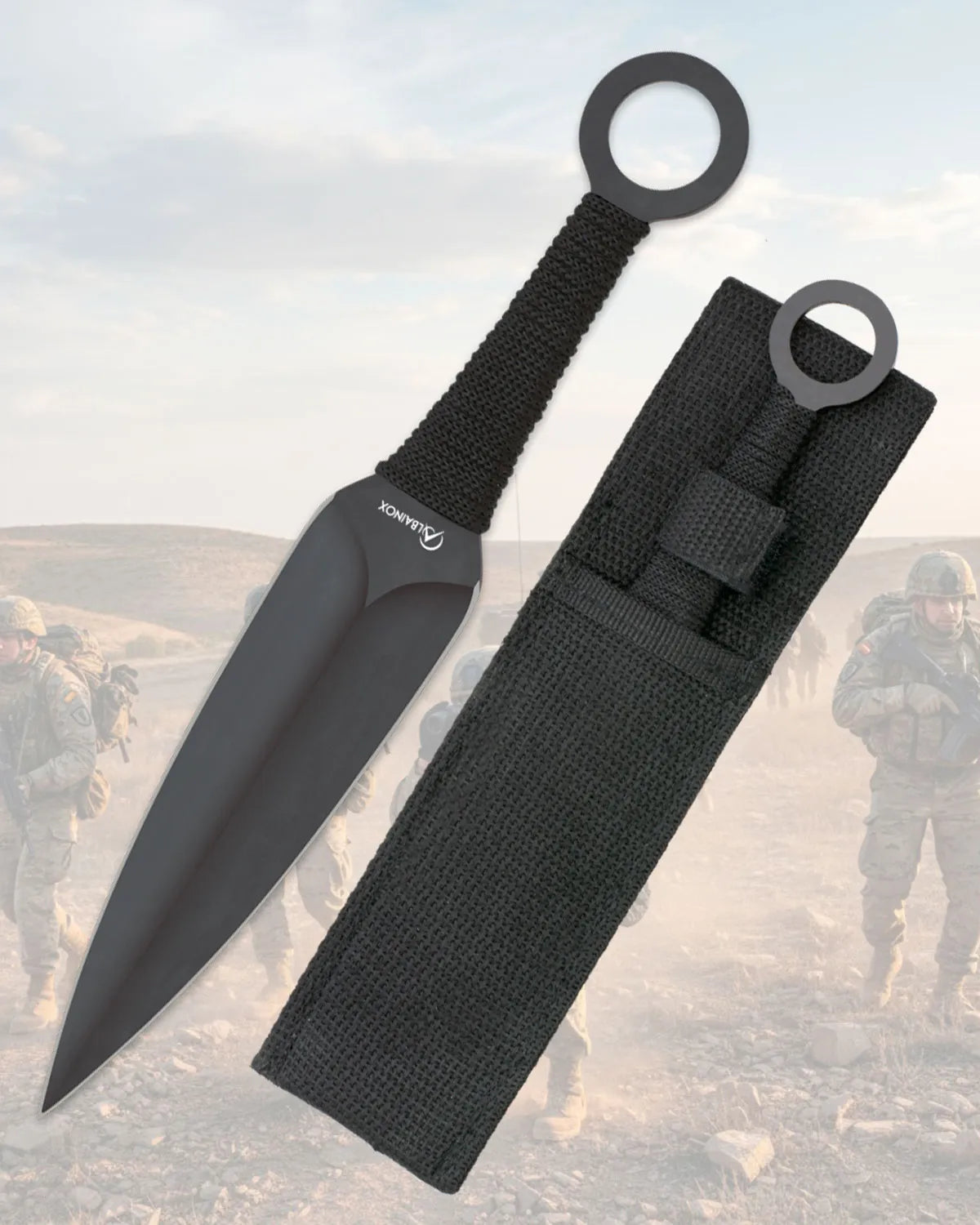 Lanzador Albainox enterizo 22.5 cm. funda nylon