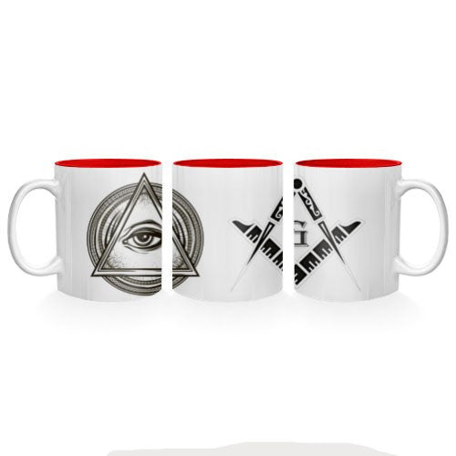 Pack escritorio masónico: Daga, taza, pisapapeles y alfombrilla