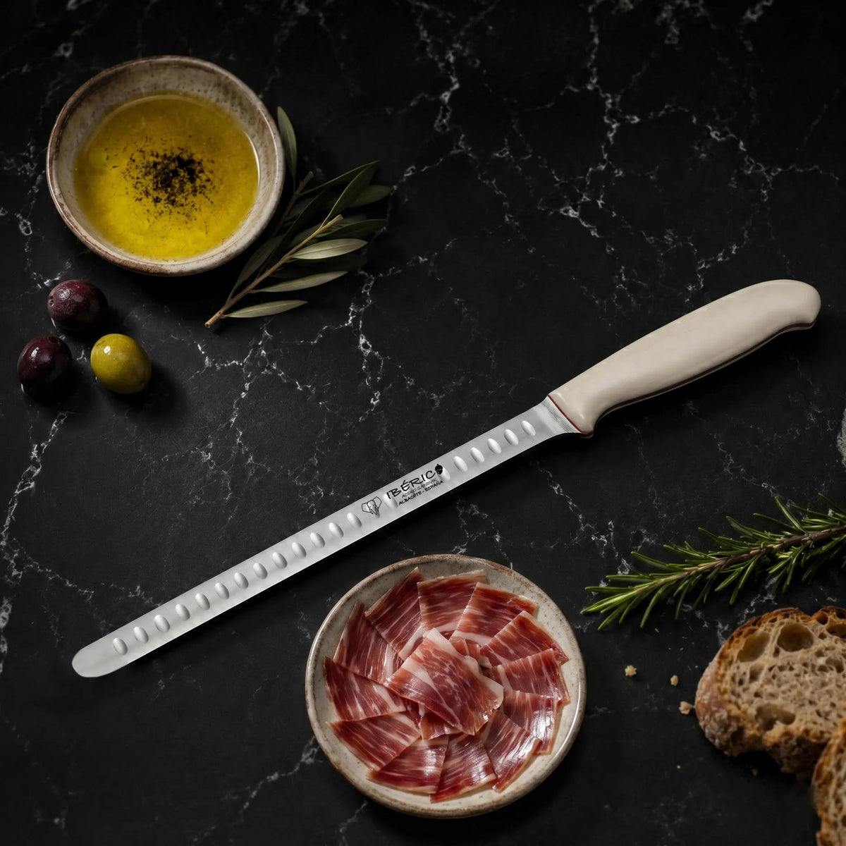 Cuchillo Jamonero Cudeman 25cm Acero Sandvik
