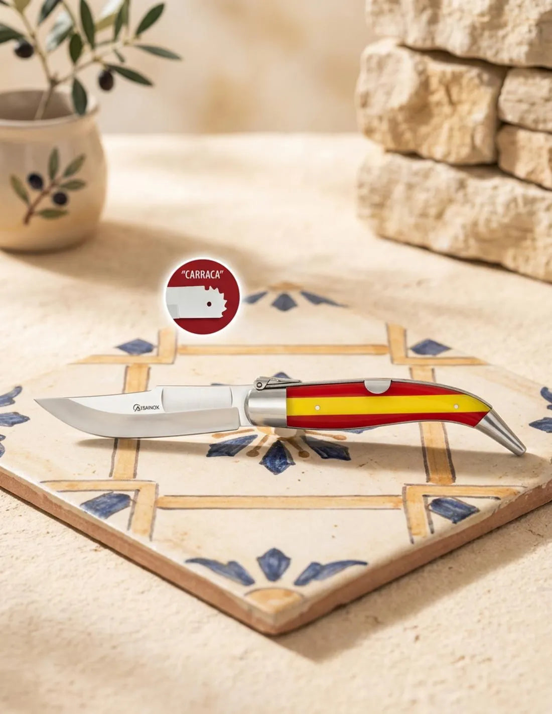 Navaja Teja Acrílica España Carraca 8.2cm