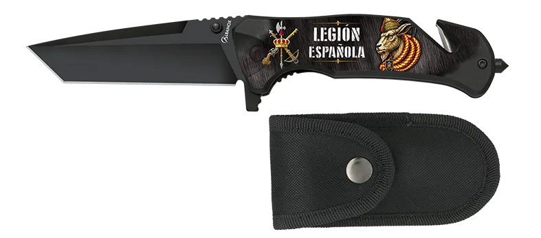 Navaja de rescate Albainox Legión Española, hoja 8 cm.